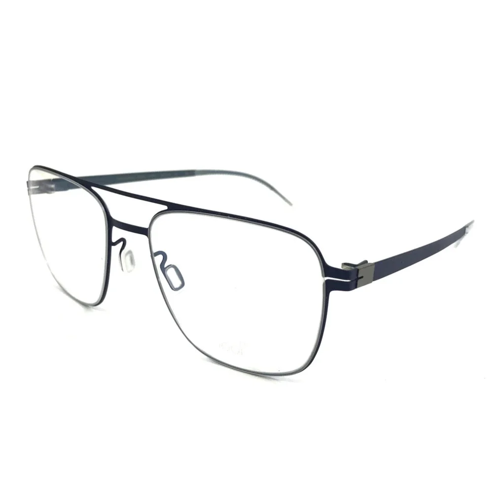 lool Eyewear Eyeglasses Frames KOSMO DBPT Dark Blue Petrol Square 54-18-142